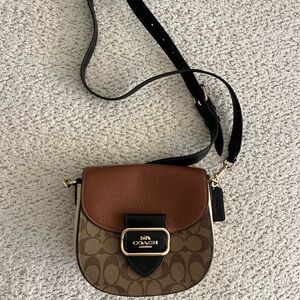 Coach Morgan Saddle Signature Crossbody Bag